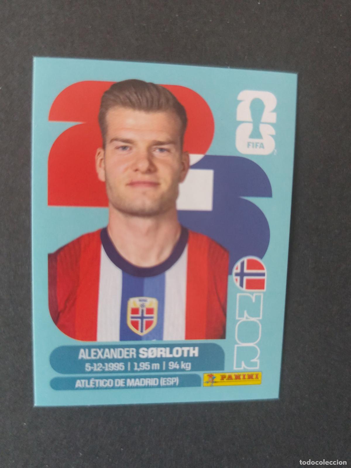 Cartes &agrave; collectionner de Football: NOR16 ALEXANDER S&Oslash;RLOTH 16 NORUEGA MUNDIAL FIFA WORLD CUP 2026 STICKER PANINI SIN PEGAR