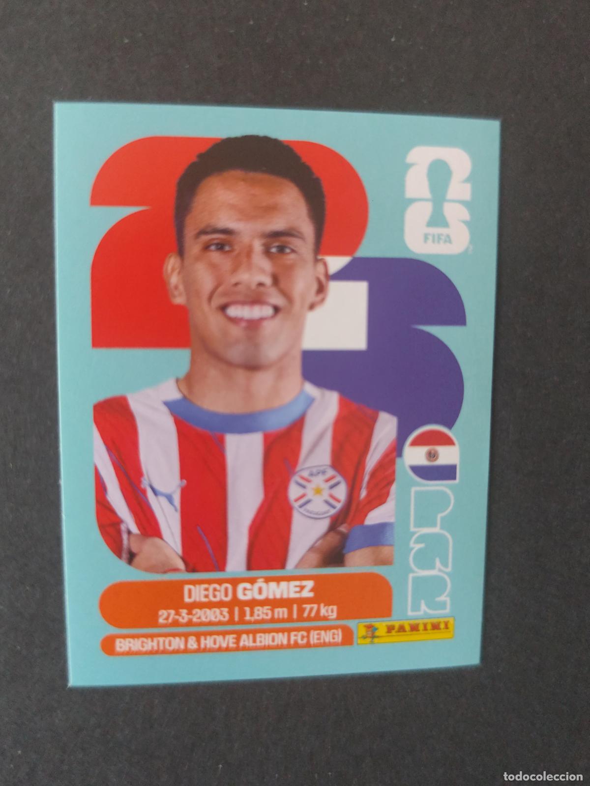 Fu&szlig;ball-Sticker: PAR10 DIEGO G&Oacute;MEZ 10 PARAGUAY MUNDIAL FIFA WORLD CUP 2026 STICKER PANINI SIN PEGAR