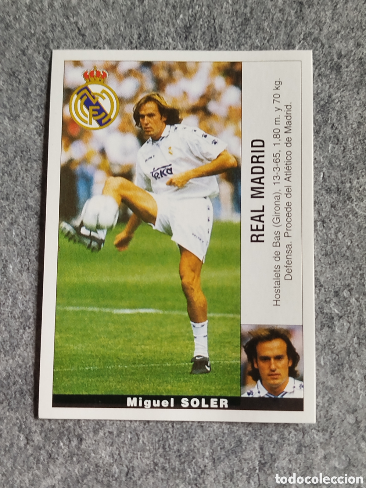Fu&szlig;ball-Sticker: CROMO SOLER REAL MADRID &Uacute;LTIMO FICHAJE 18 FICHAJES PANINI LIGA 1995 95 96 NUNCA PEGADO SIN PEGAR