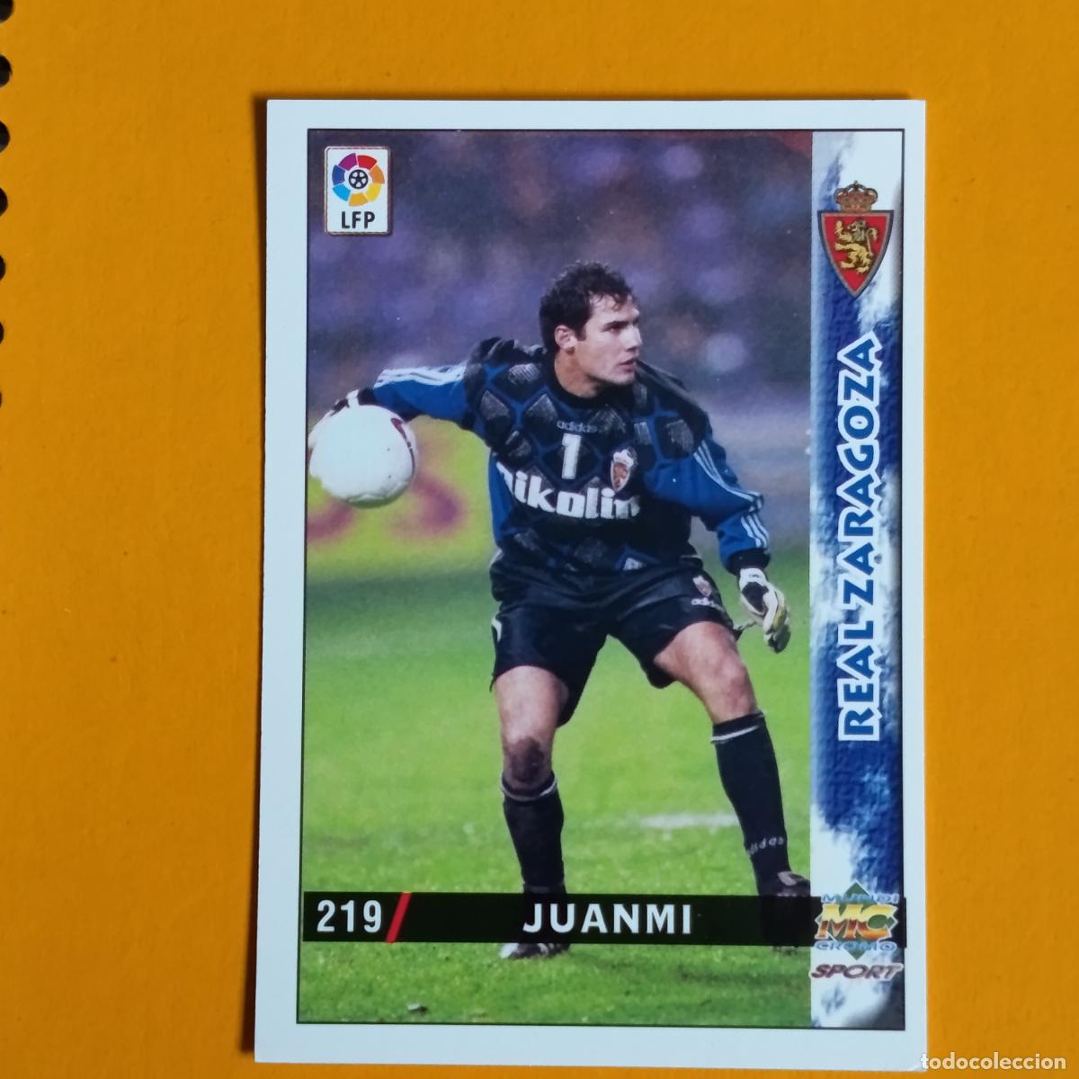 Fu&szlig;ball-Sticker: 219 JUANMI. REAL ZARAGOZA. LAS FICHAS DE LA LIGA 98-99. MUNDICROMO