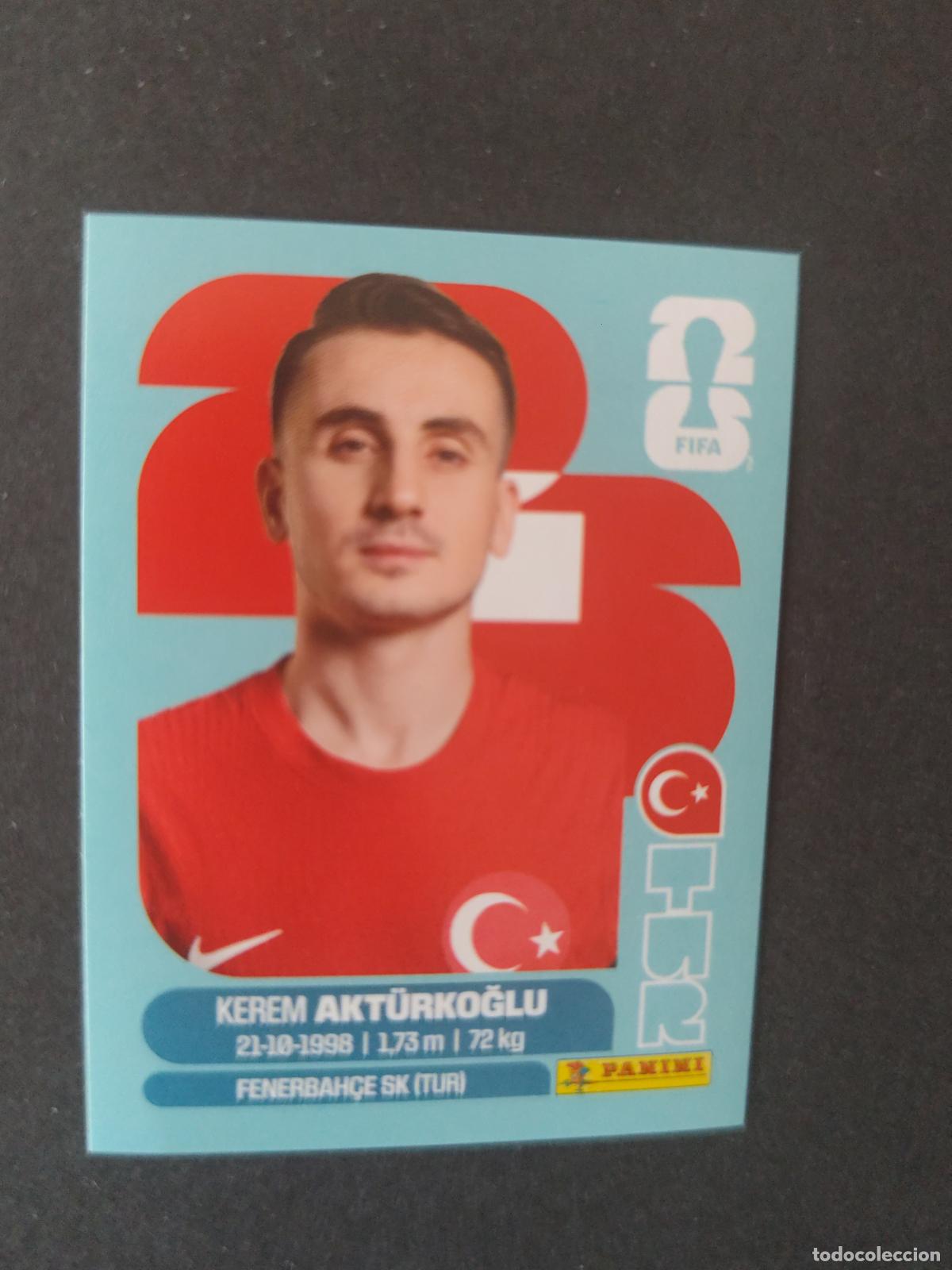 Fu&szlig;ball-Sticker: TUR19 KEREM AKT&Uuml;RKOĞLU 19 TURQU&Iacute;A MUNDIAL FIFA WORLD CUP 2026 STICKER PANINI SIN PEGAR