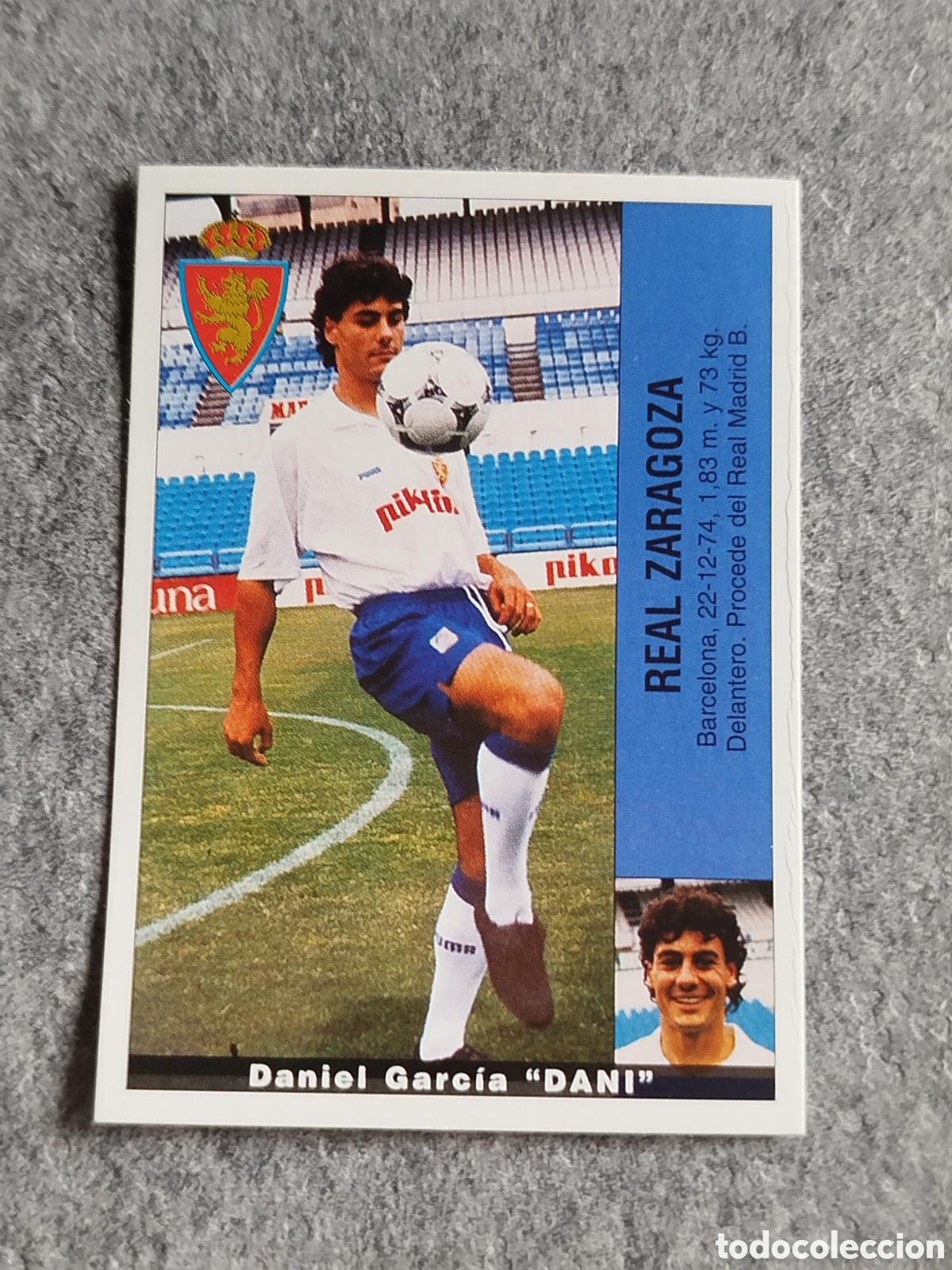 Cromos de F&uacute;tbol: CROMO DANI ZARAGOZA &Uacute;LTIMO FICHAJE 6 FICHAJES PANINI LIGA 1995 95 96 NUNCA PEGADO SIN PEGAR