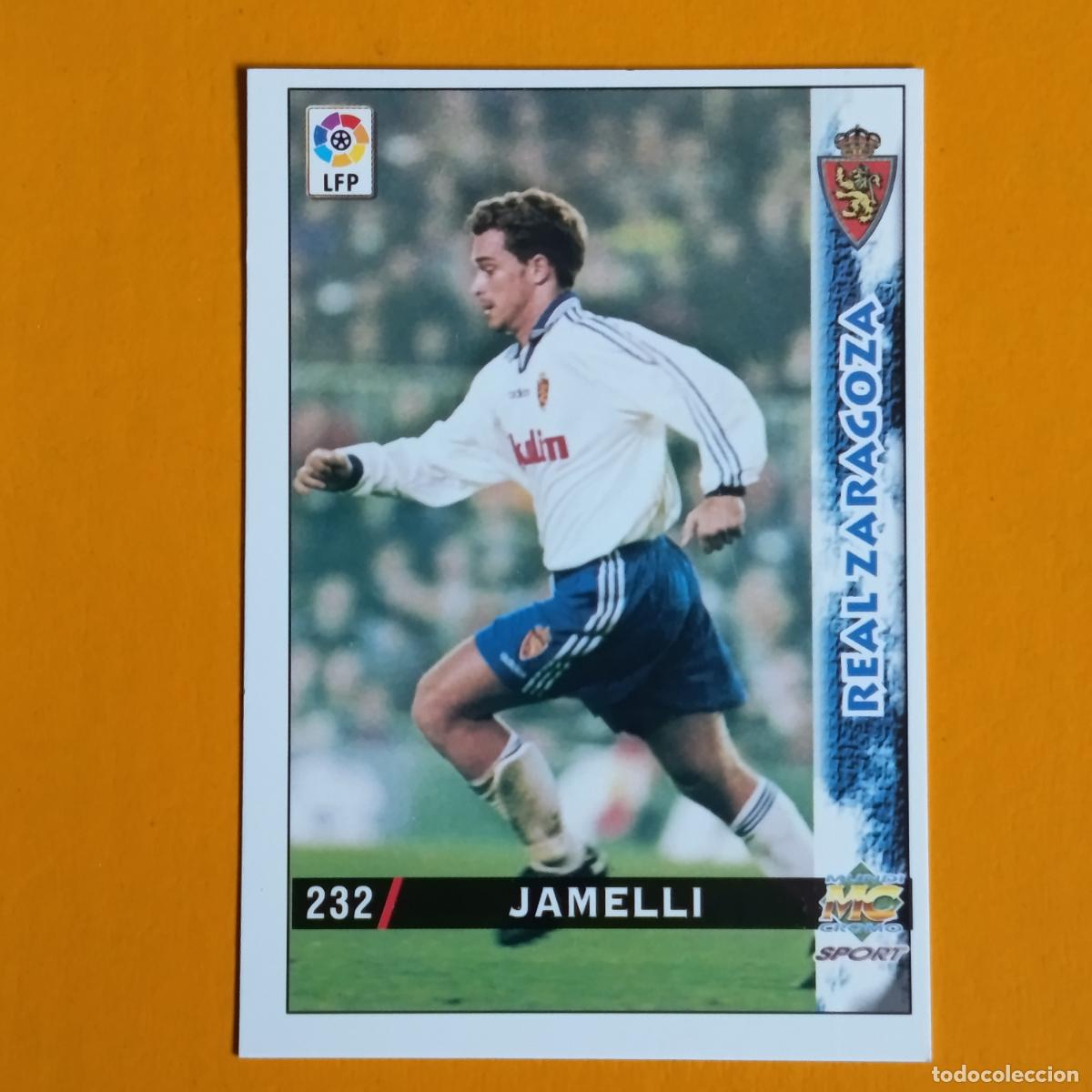Cartes &agrave; collectionner de Football: 232 JAMELLI. REAL ZARAGOZA. LAS FICHAS DE LA LIGA 98-99. MUNDICROMO