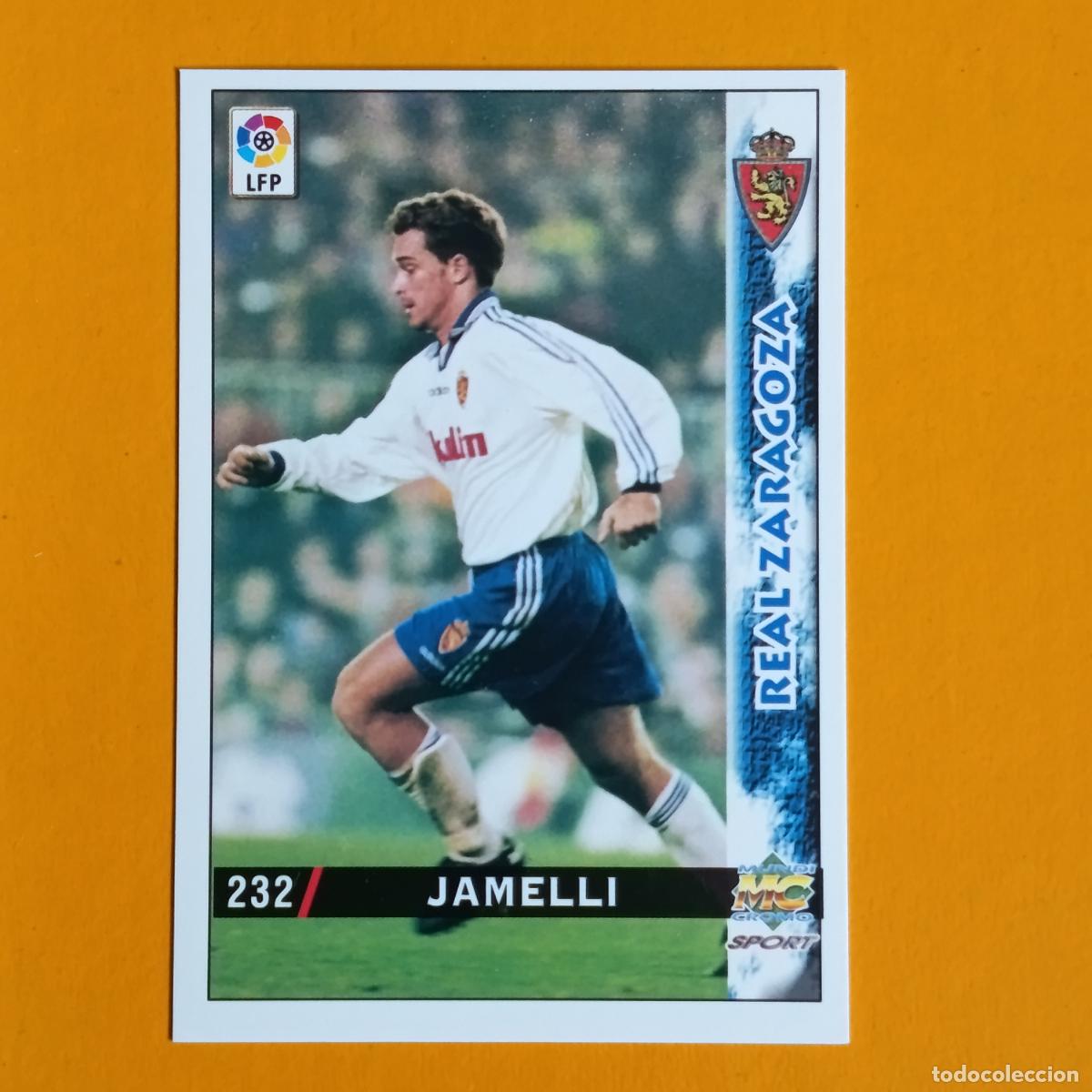Cartes &agrave; collectionner de Football: 232 JAMELLI. REAL ZARAGOZA. LAS FICHAS DE LA LIGA 98-99. MUNDICROMO