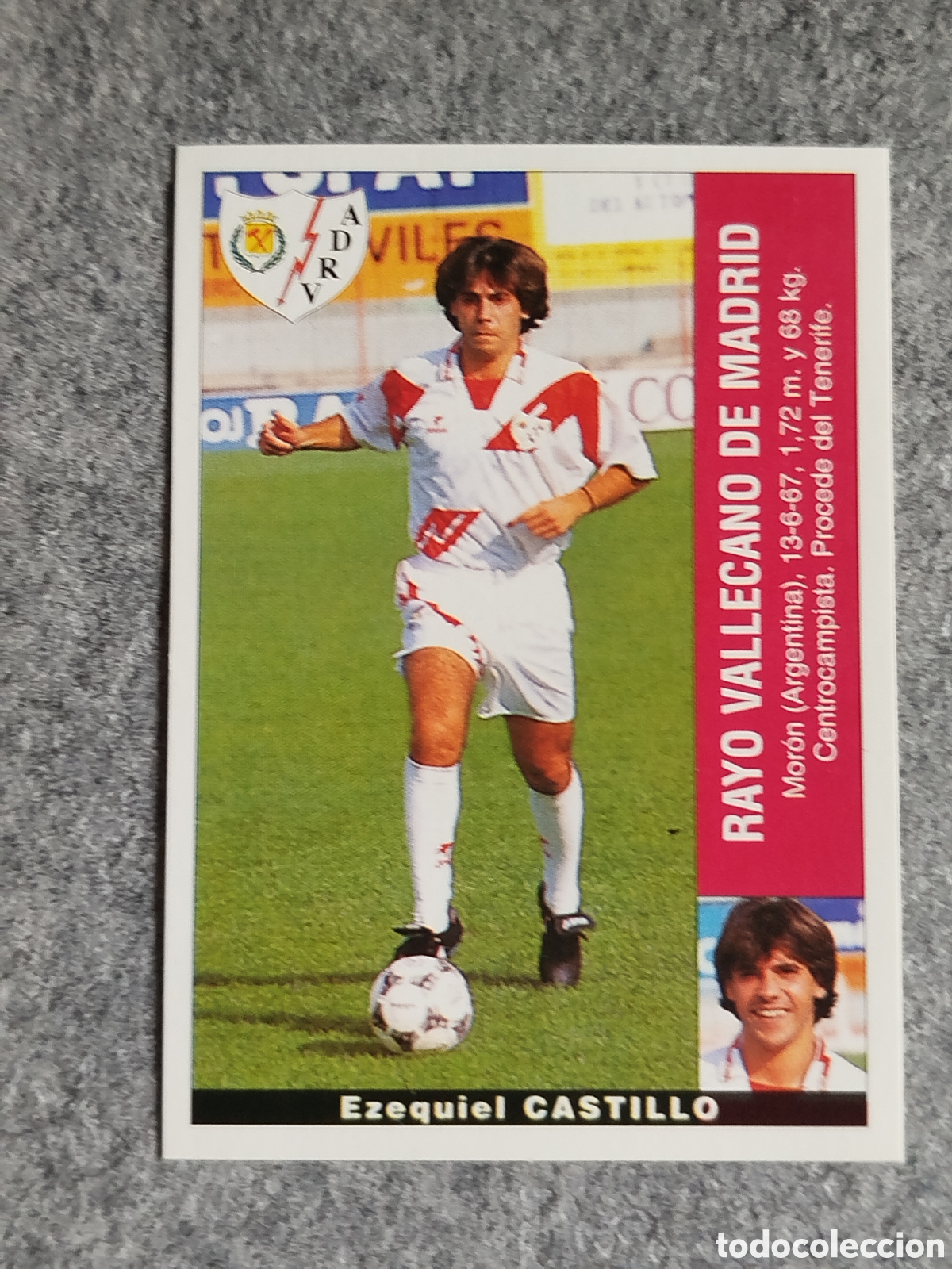 Cromos de F&uacute;tbol: CROMO CASTILLO RAYO &Uacute;LTIMO FICHAJE 28 FICHAJES PANINI LIGA 1995 95 96 NUNCA PEGADO SIN PEGAR