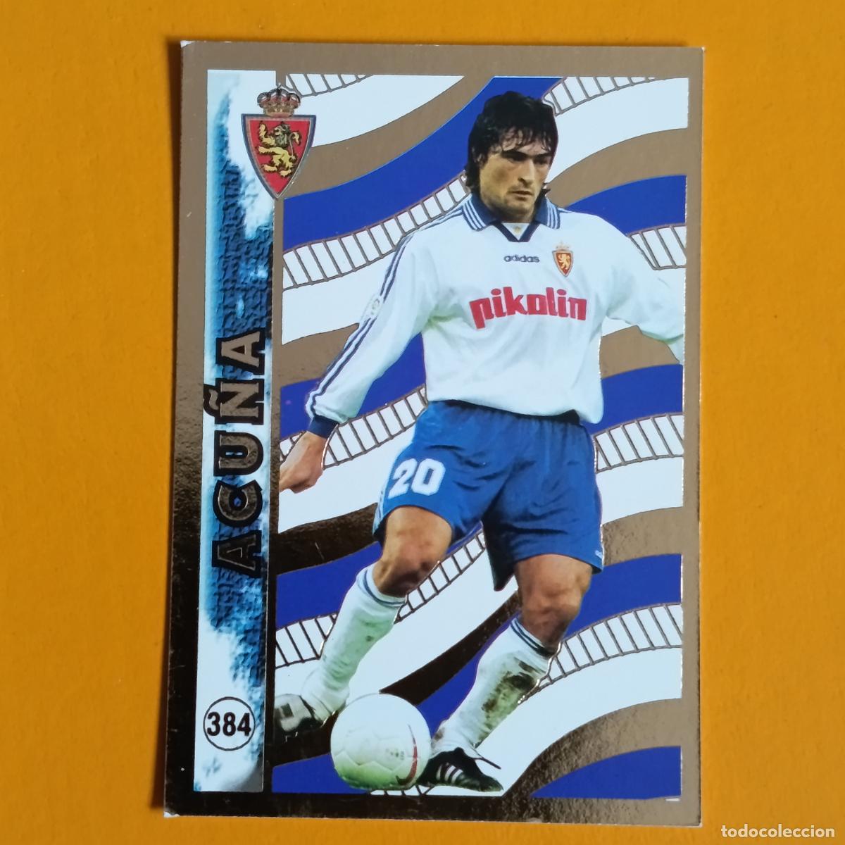 Cromos de F&uacute;tbol: 384 ACU&Ntilde;A. EL MEJOR 97-98. REAL ZARAGOZA. LAS FICHAS DE LA LIGA 98-99. MUNDICROMO