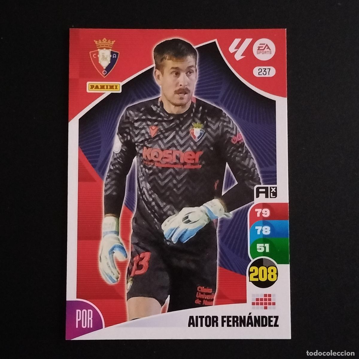 Cromos de F&uacute;tbol: 237 AITOR FERNANDEZ OSASUNA CROMOS ADRENALYN XL LALIGA CARD 2024 2025 24 25 PANINI