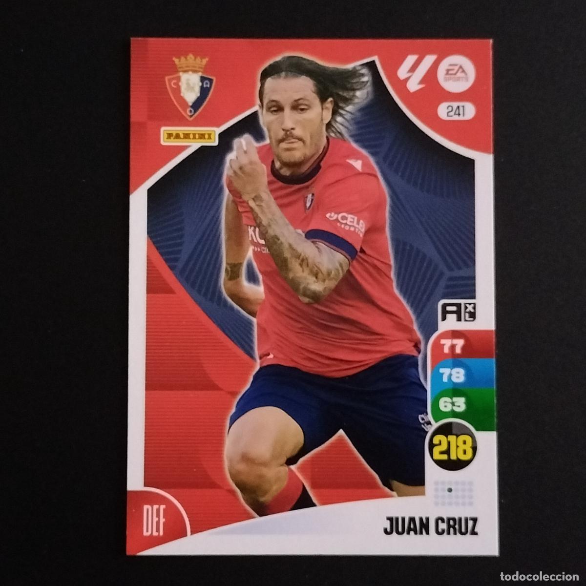 Cromos de F&uacute;tbol: 241 JUAN CRUZ OSASUNA CROMOS ADRENALYN XL LALIGA CARD 2024 2025 24 25 PANINI