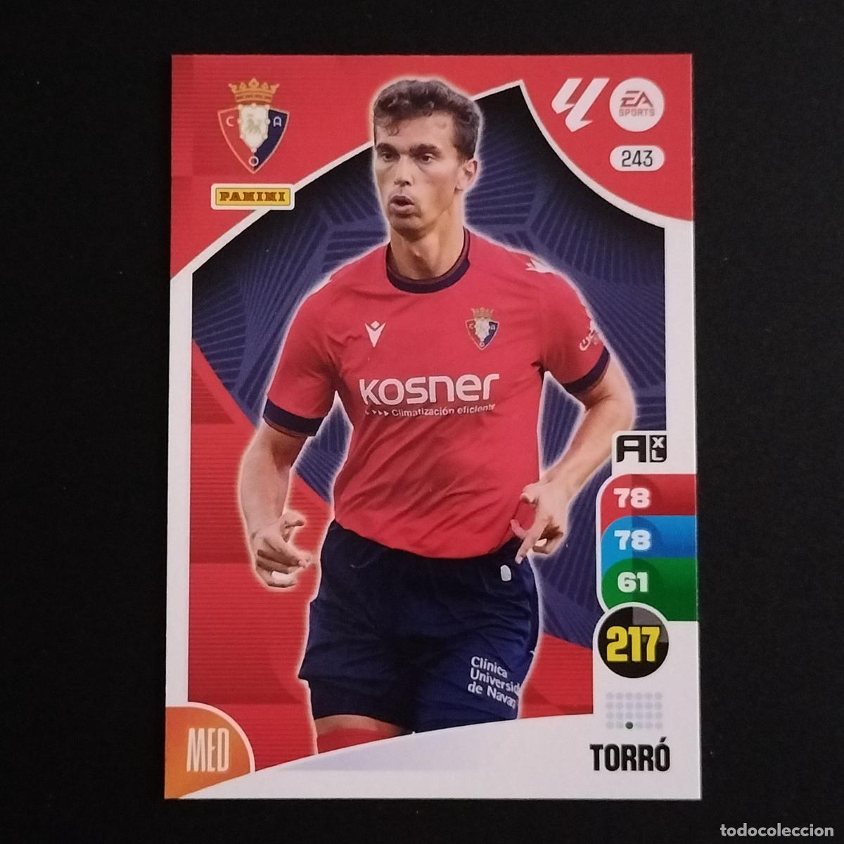 Cromos de F&uacute;tbol: 243 TORR&Oacute; OSASUNA CROMOS ADRENALYN XL LALIGA CARD 2024 2025 24 25 PANINI