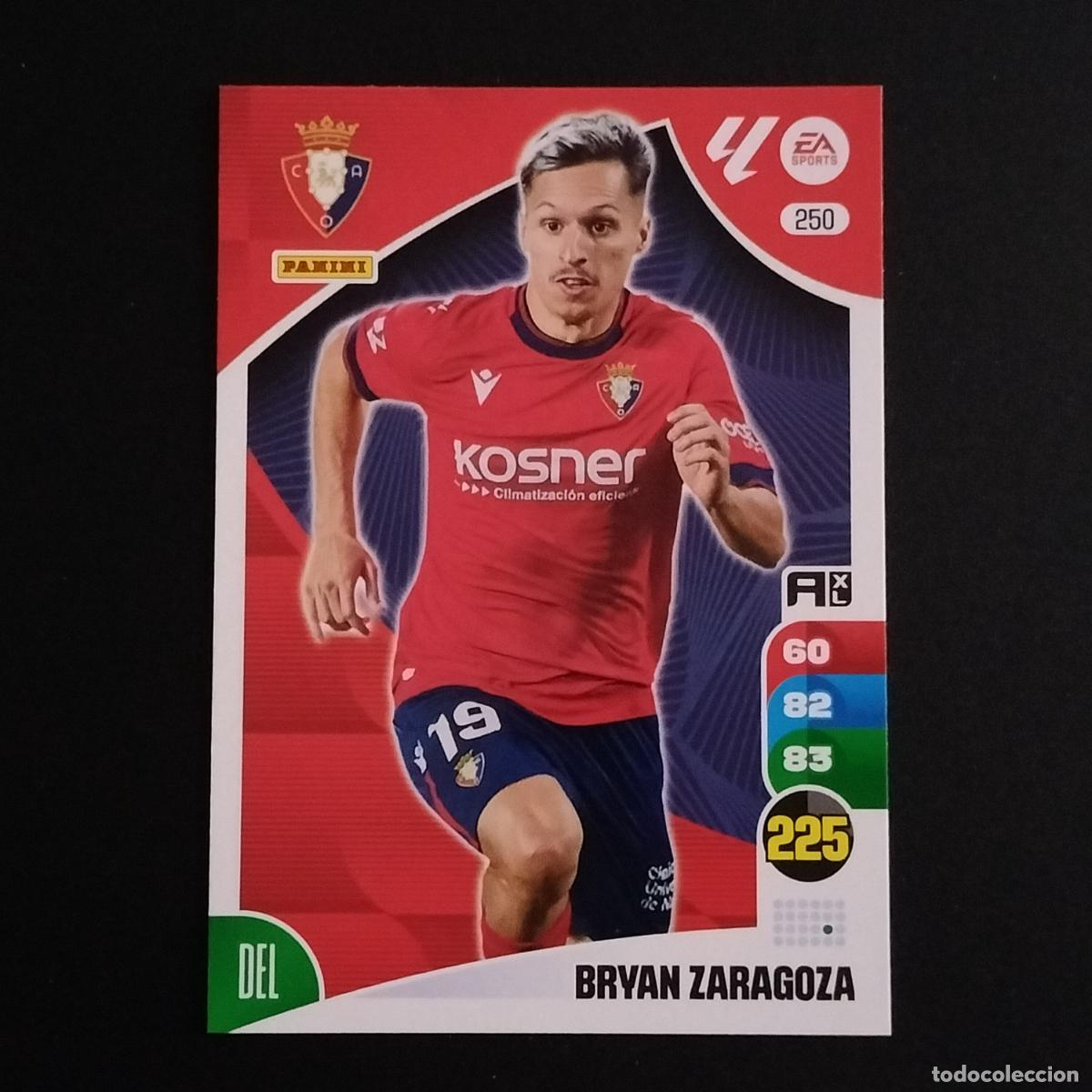 Cromos de F&uacute;tbol: 250 BRYAN ZARAGOZA OSASUNA CROMOS ADRENALYN XL LALIGA CARD 2024 2025 24 25 PANINI