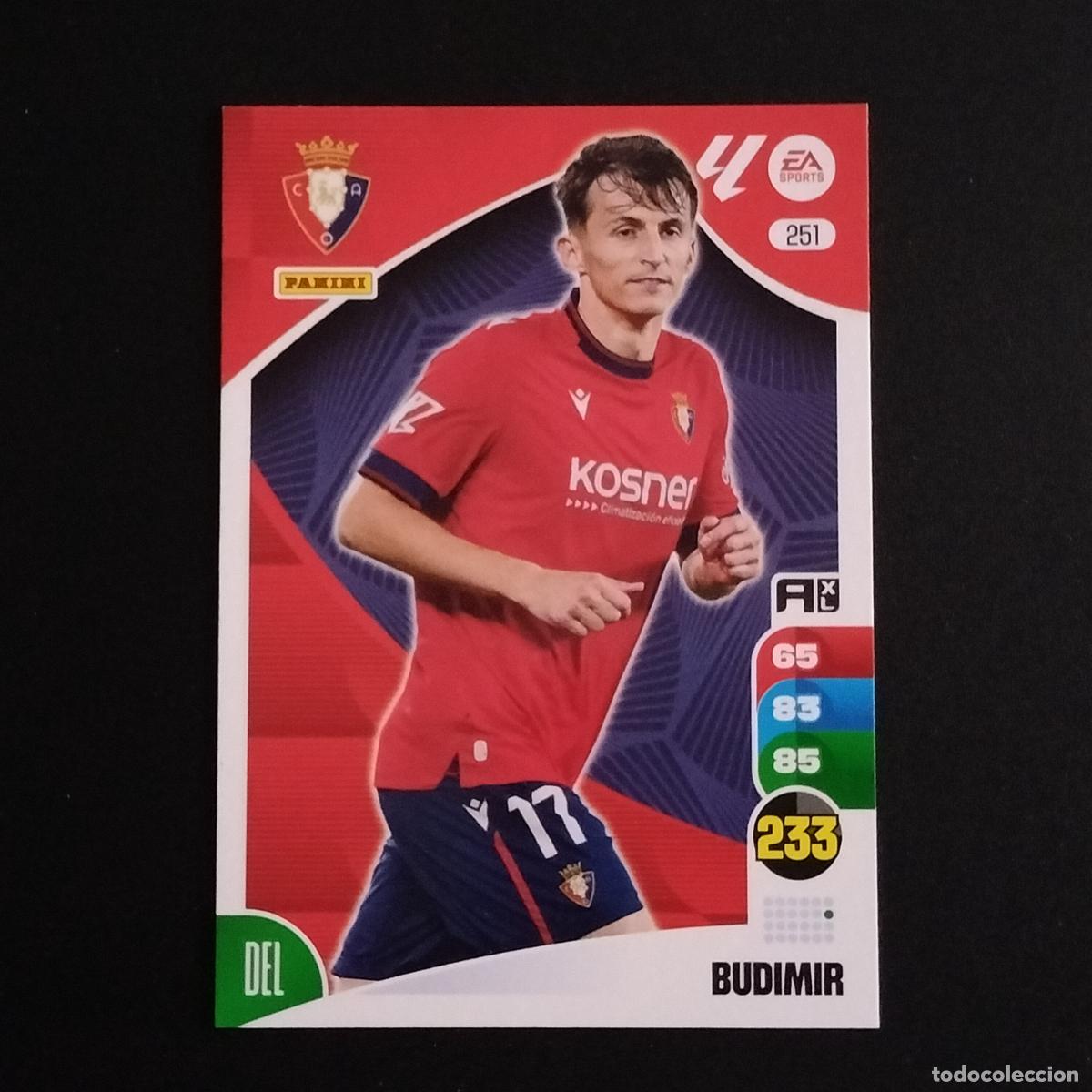 Cromos de F&uacute;tbol: 251 BUDIMIR OSASUNA CROMOS ADRENALYN XL LALIGA CARD 2024 2025 24 25 PANINI