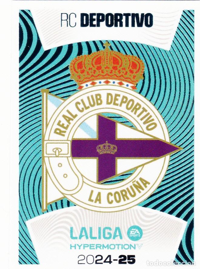 Cromos de F&uacute;tbol: ESTE 2024-25 * ESCUDO * N&ordm; 8 RC DEPORTIVO (NUEVO DE SOBRE) (A-12)