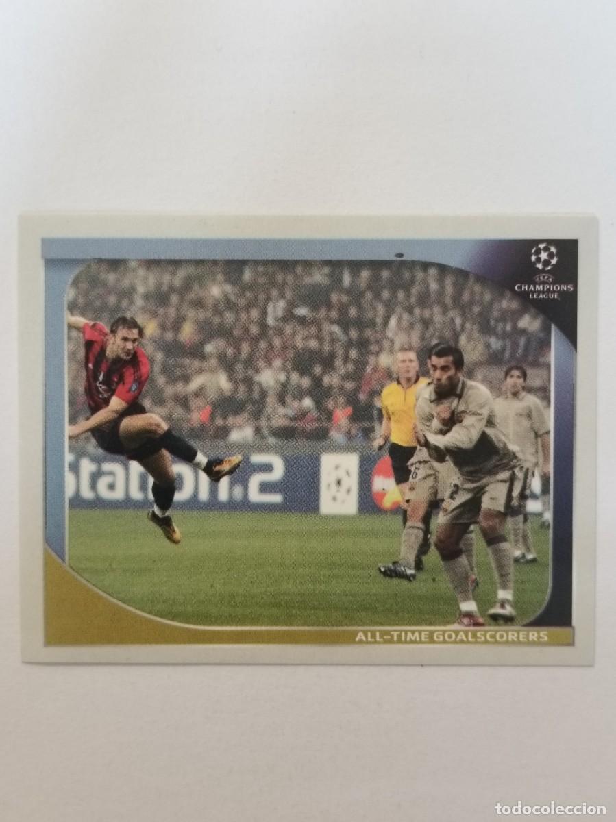 Cromos de F&uacute;tbol: #558 ALL-TIME GOALSCORERS CHAMPIONS LEAGUE 2008/2009 PANINI