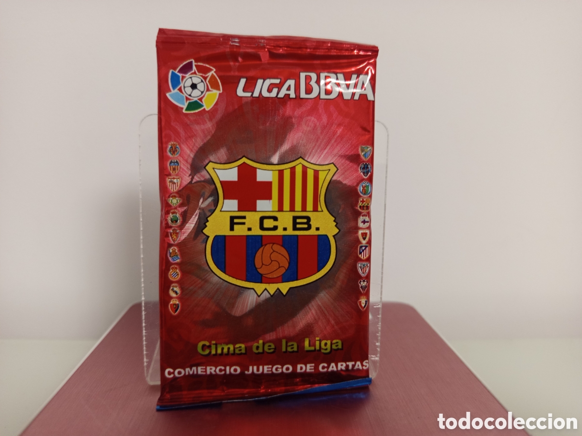 Cromos de F&uacute;tbol: ❇️ SOBRE SIN ABRIR ⚽ CARDS CIMA DE LA LIGA BBVA 11 12 2011 2012 ESCUDO BARCELONA VERSI&Oacute;N ROJO ❇️