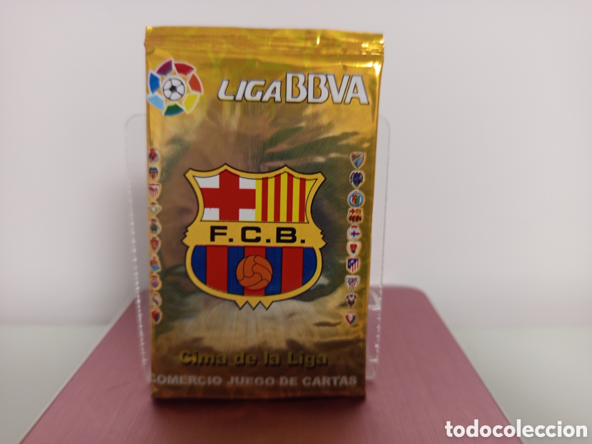 Cromos de F&uacute;tbol: ❇️ SOBRE SIN ABRIR ⚽ CARDS CIMA DE LA LIGA BBVA 11 12 2011 2012 ESCUDO BARCELONA VERSI&Oacute;N DORADO ❇️