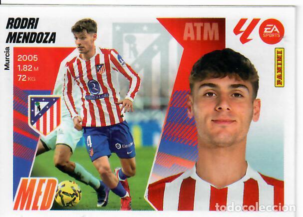 Cromos de F&uacute;tbol: CROMO PANINI LIGA ESTE 2025-26 (25 - 26) - MERCADO DE INVIERNO N&ordm; 5 - RODRI MENDOZA - AT. MADRID