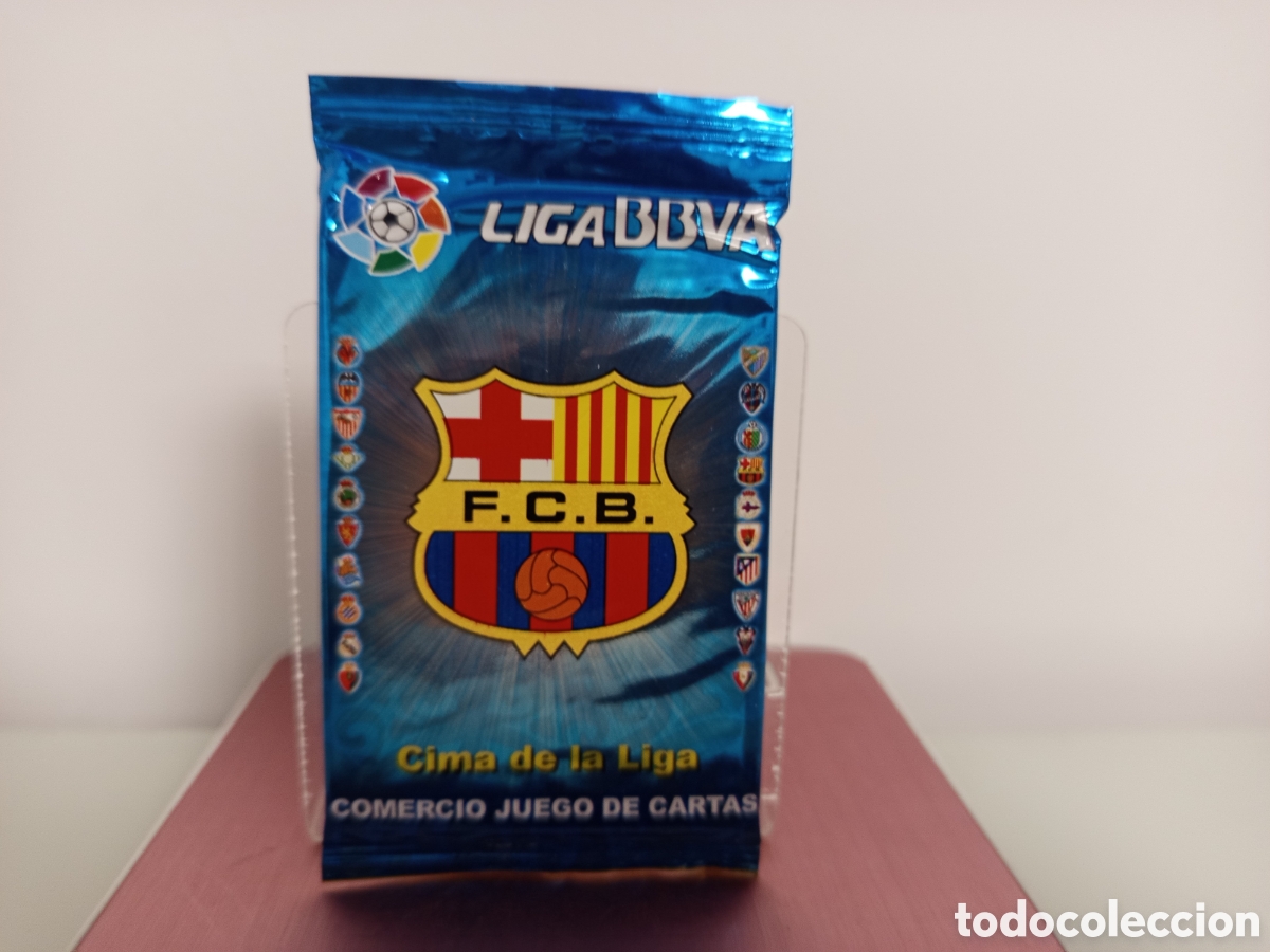 Cromos de F&uacute;tbol: ❇️ SOBRE SIN ABRIR ⚽ CARDS CIMA DE LA LIGA BBVA 11 12 2011 2012 ESCUDO BARCELONA VERSI&Oacute;N AZUL ❇️