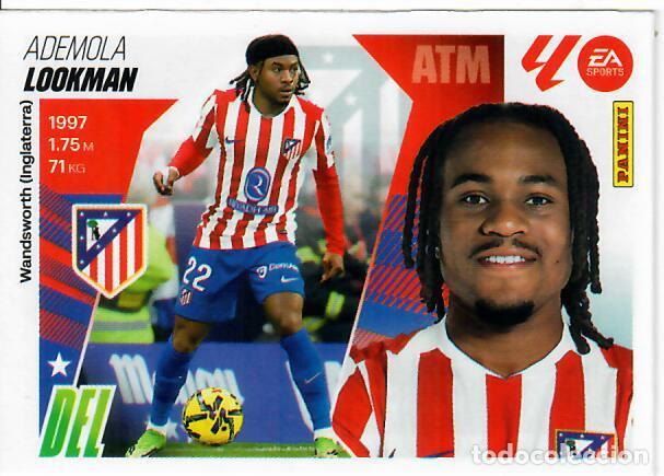 Cromos de F&uacute;tbol: CROMO PANINI LIGA ESTE 2025-26 (25 - 26) - MERCADO DE INVIERNO N&ordm; 6 - LOOKMAN - ATL&Eacute;TICO MADRID