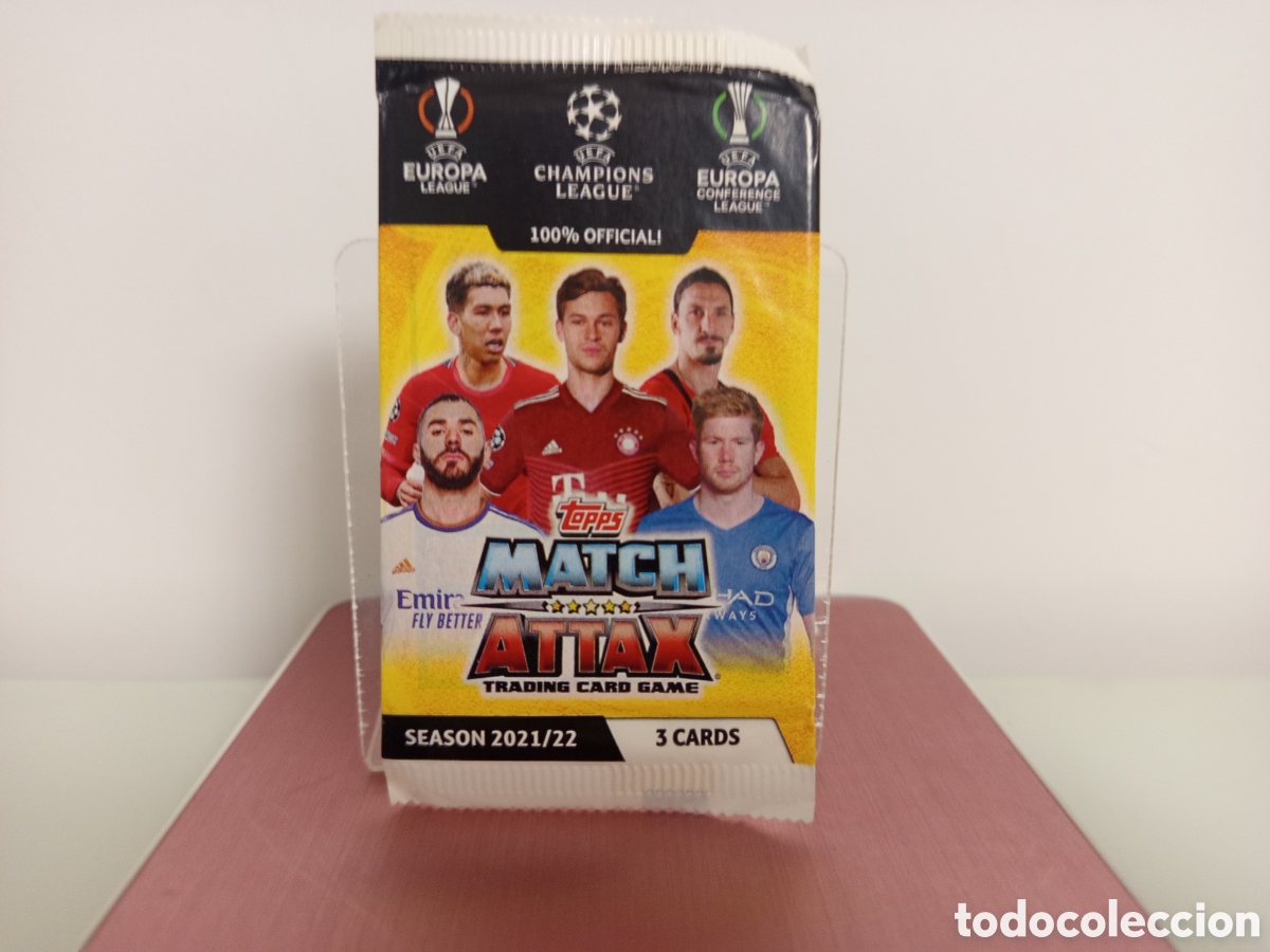 Football Stickers: ❇️ SOBRE SIN ABRIR ⚽ CARDS 2021 2022 21 22 MATCH ATTAX UEFA CHAMPIONS LEAGUE EUROPA CONFERENCE ❇️