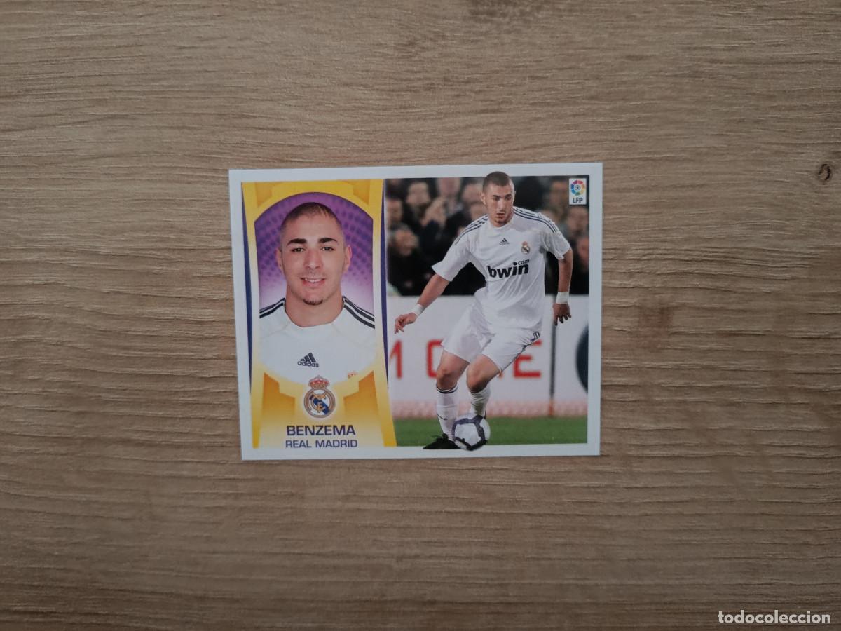 Cromos de F&uacute;tbol: CROMO DE FUTBOL LIGA ESTE BENZEMA REAL MADRID NUNCA PEGADO SIN PEGAR 09 10 2009 2010 D526