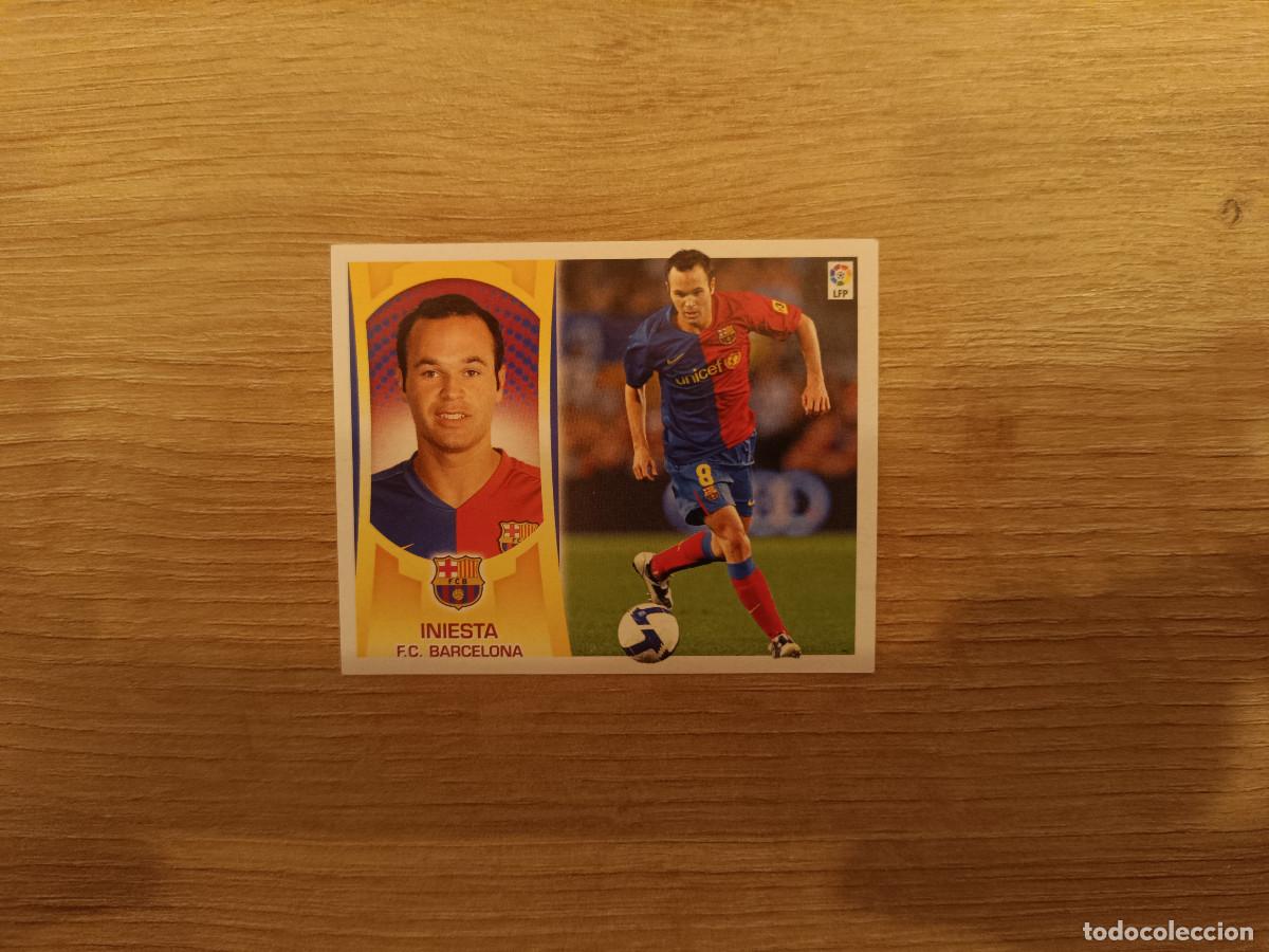 Cromos de F&uacute;tbol: CROMO DE FUTBOL LIGA ESTE INIESTA BARCELONA NUNCA PEGADO SIN PEGAR 09 10 2009 2010 D526