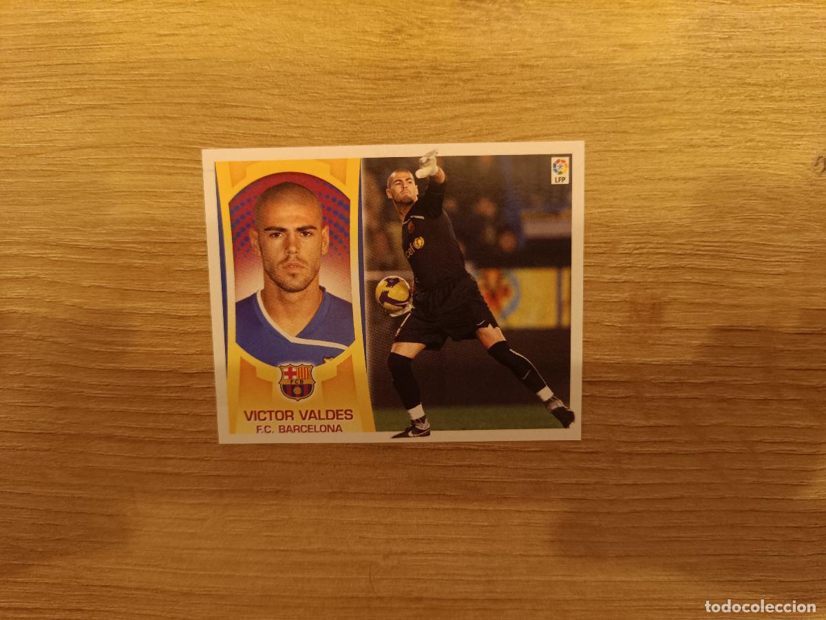 Figurine di Calcio: CROMO DE FUTBOL LIGA ESTE VICTOR VALDES BARCELONA NUNCA PEGADO SIN PEGAR 09 10 2009 2010 D526