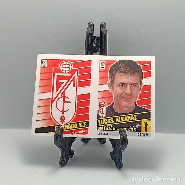 Cromos de F&uacute;tbol: 10 ESCUDO + LUCAS ALCARAZ GRANADA CF CROMO LIGA EDICIONES ESTE 2013 2014 13 14 NUEVO NUNCA PEGADO