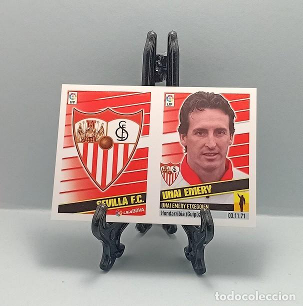 Cromos de F&uacute;tbol: 17 ESCUDO + UNAI EMERY SEVILLA FC CROMO LIGA EDICIONES ESTE 2013 2014 13 14 NUEVO NUNCA PEGADO