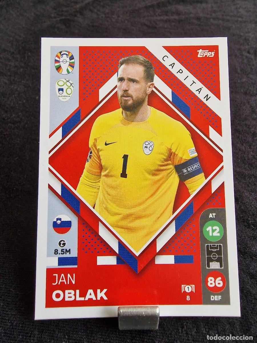 Cromos de F&uacute;tbol: [Jan Oblak] n&ordm;8 - EURO 2024 Lidl Match Attax - &iexcl;Impecable!