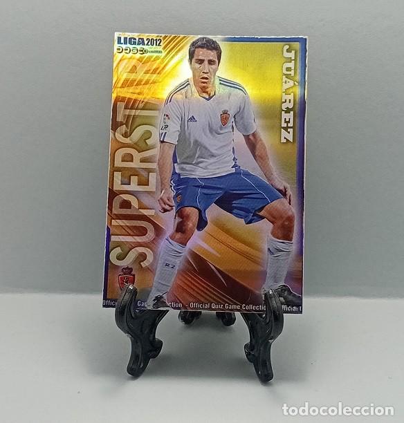 Cromos de F&uacute;tbol: 350 JU&Aacute;REZ REAL ZARAGOZA QUIZ GAME COLLECTION MUNDICROMO 2011 2012 SUPERSTAR RAYAS HORIZONTALES
