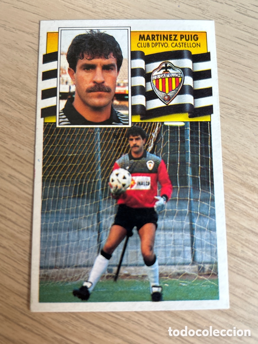 Cromos de F&uacute;tbol: MARTINEZ PUIG CASTELLON LIGA ESTE 1990 1991 90 91 NUNCA PEGADO SIN PEGAR