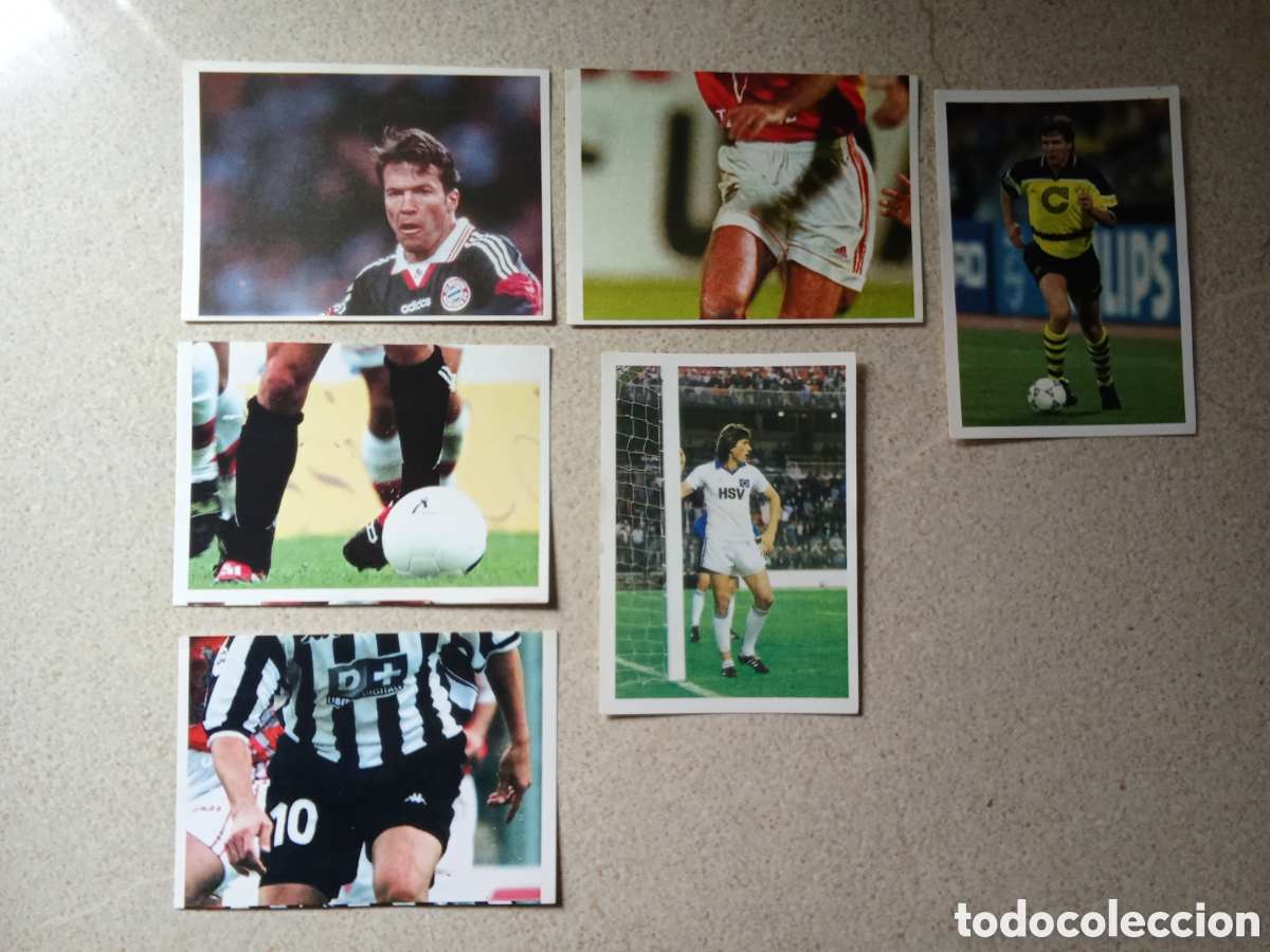 Cromos de F&uacute;tbol: 6 CROMOS DIFERENTES LIBRO DE LOS CAMPEONES DE EUROPA MARCA SIN PEGAR. SE VENDEN SUELTOS