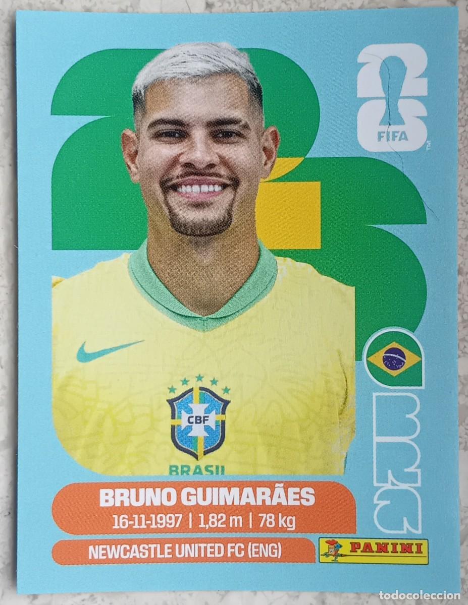 Cromos de F&uacute;tbol: Figurina Panini 2026 Cromo World Cup Usa Mundial 2026 Bruno Guimar&atilde;es Brazil n BRA 11