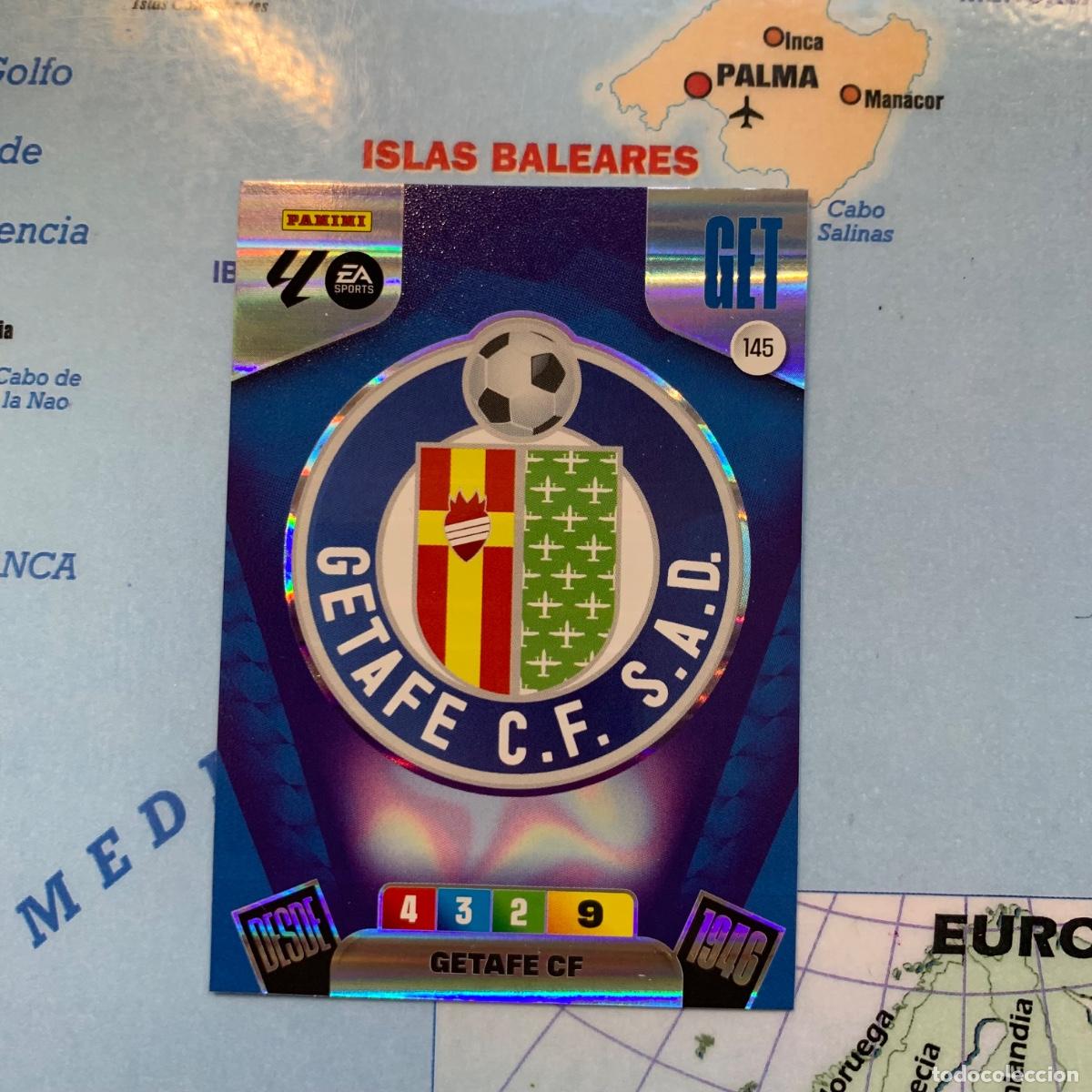 Cromos de F&uacute;tbol: Escudo del Getafe n&uacute;mero 145 cromo adrenalyn XL 25-26 2025-2026