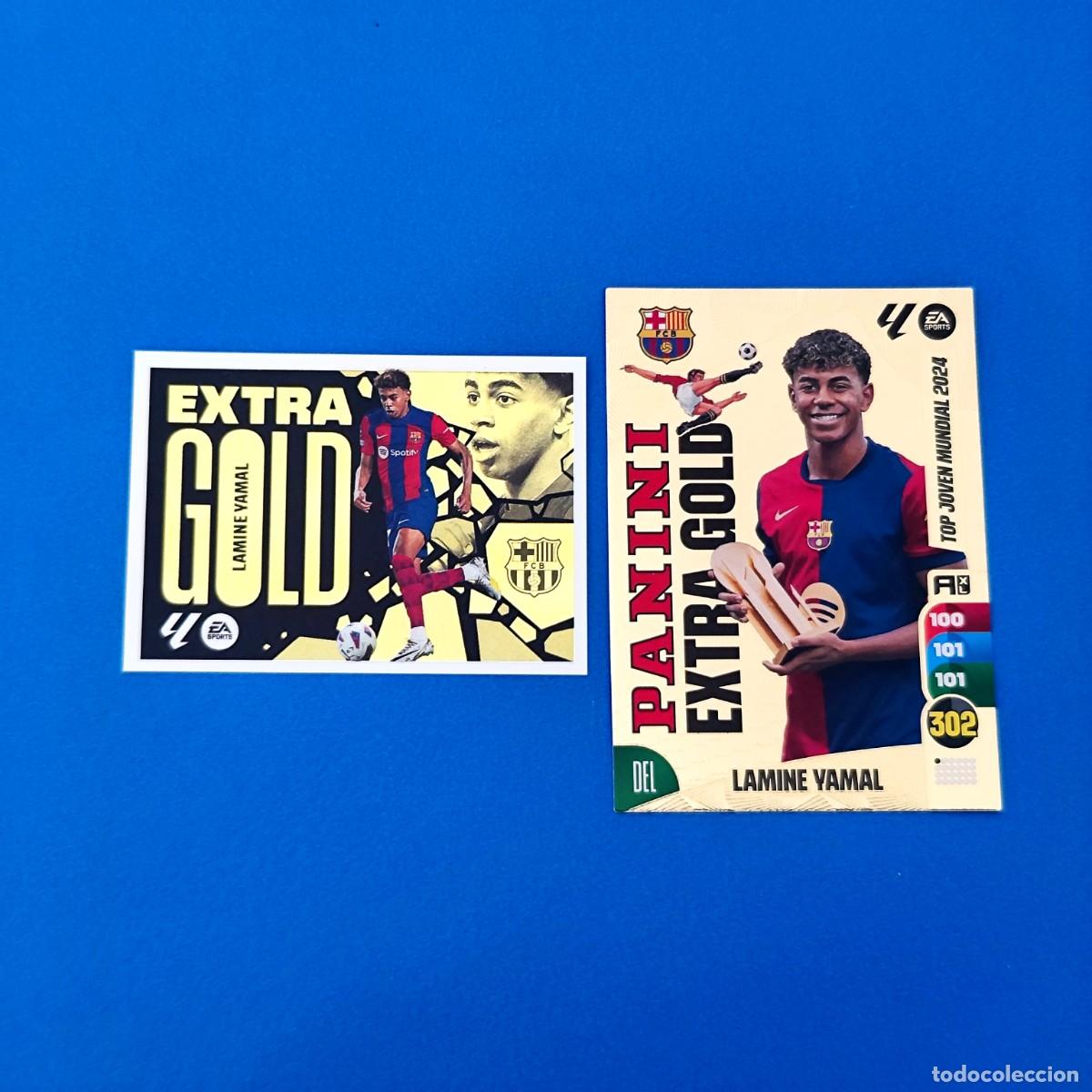 Cromos de F&uacute;tbol: Adrenalyn - Liga Este 2024 2025 / 24 25 Lamine Yamal Extra Gold - Panini Barcelona