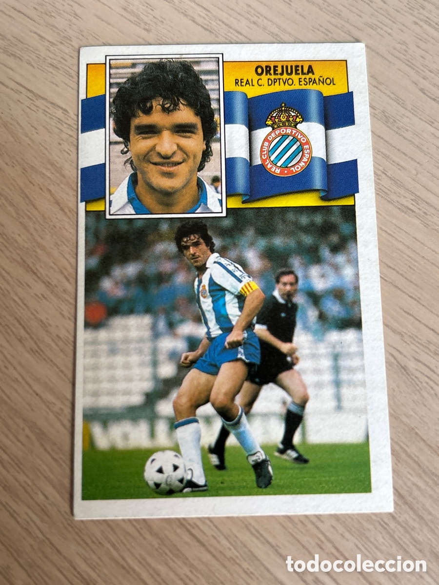 Cromos de F&uacute;tbol: OREJUELA ESPANYOL LIGA ESTE 1990 1991 90 91 NUNCA PEGADO SIN PEGAR