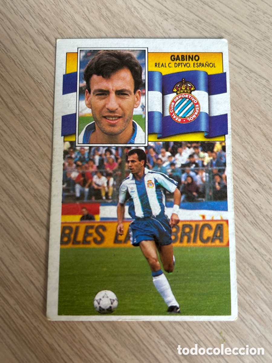 Fu&szlig;ball-Sticker: GABINO ESPANYOL LIGA ESTE 1990 1991 90 91 NUNCA PEGADO SIN PEGAR