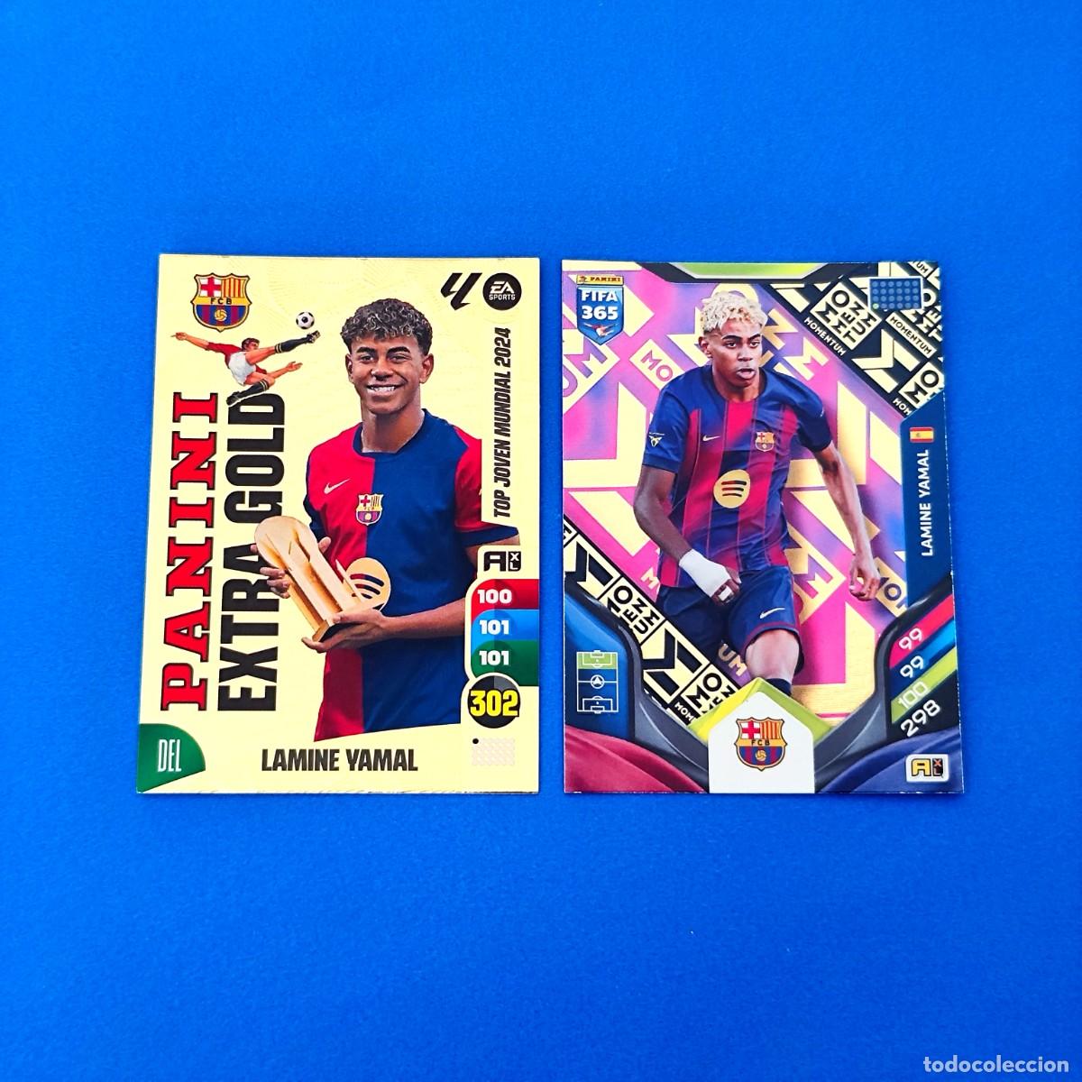 Cromos de F&uacute;tbol: Adrenalyn - Liga Este 2024 2025 / 24 25 Lamine Yamal Extra Gold - Panini Barcelona