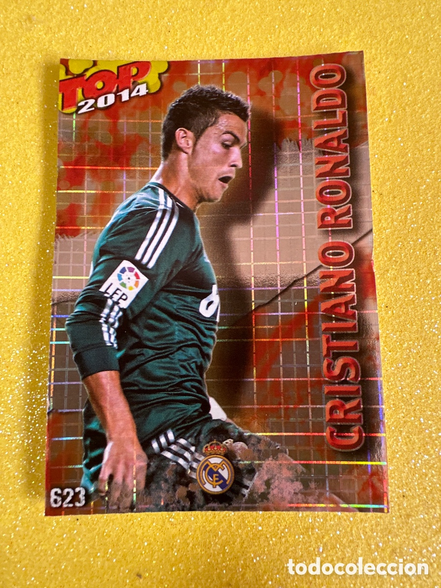 Cartes &agrave; collectionner de Football: 623 CRISTIANO RONALDO(R.MADRID)TOP 2014 CUADROS ROJO MUNDICROMO 2013-2014 13 14