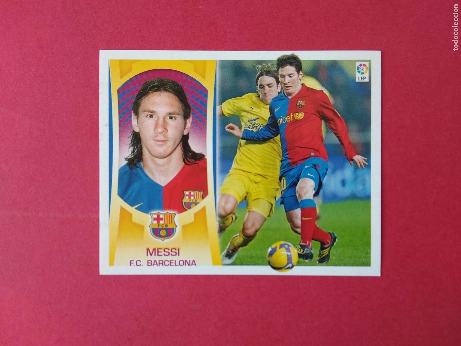 Cromos de F&uacute;tbol: EDICIONES ESTE LIGA 09 10 2009 2010 CROMO NUNCA PEGADO MESSI FC BARCELONA