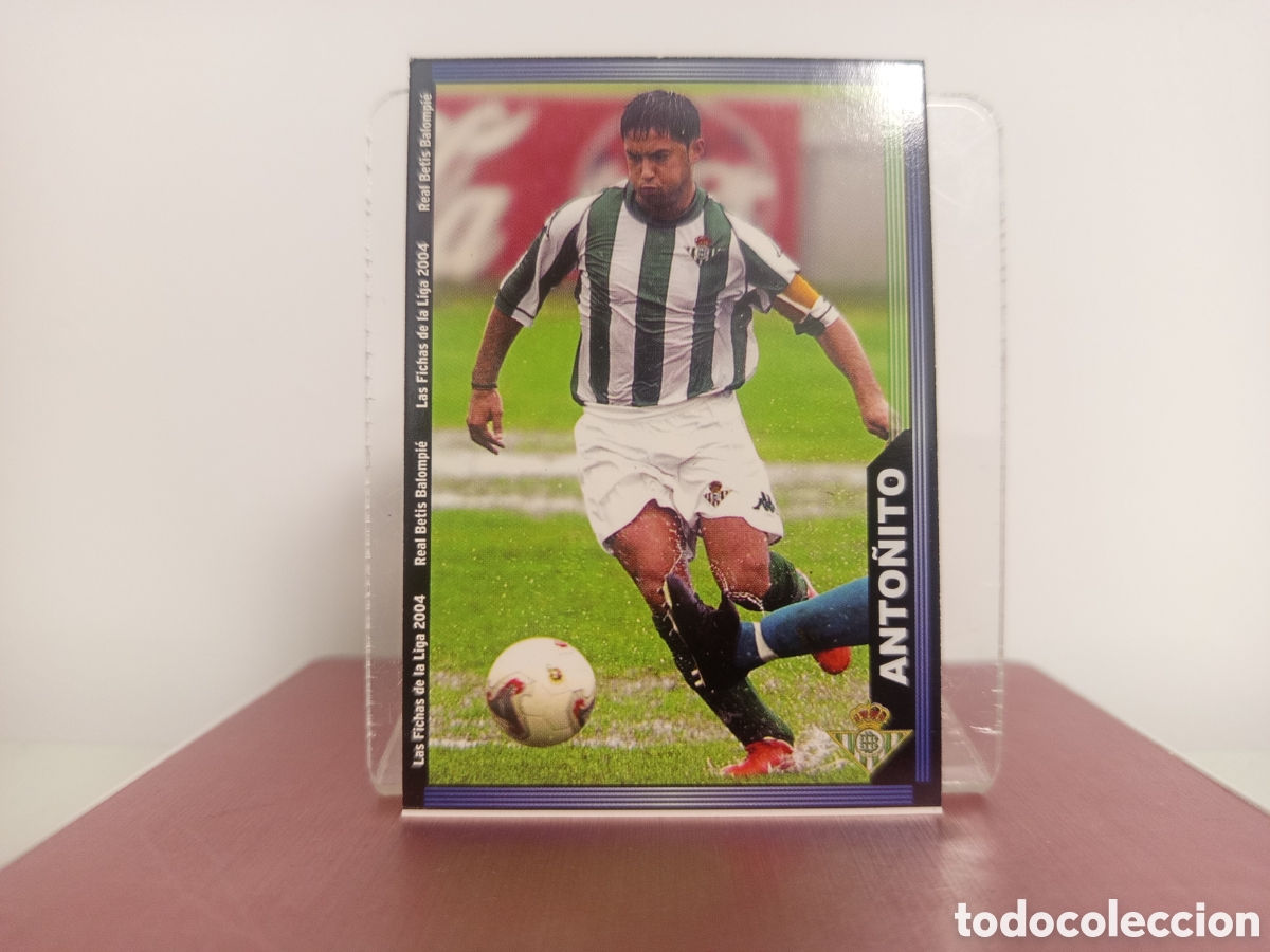 Cromos de F&uacute;tbol: ❇️ CROMO CARD ⚽ ANTO&Ntilde;ITO BETIS FICHAS LIGA 2004 2003 2004 MUNDICROMO MC SPORT ❇️