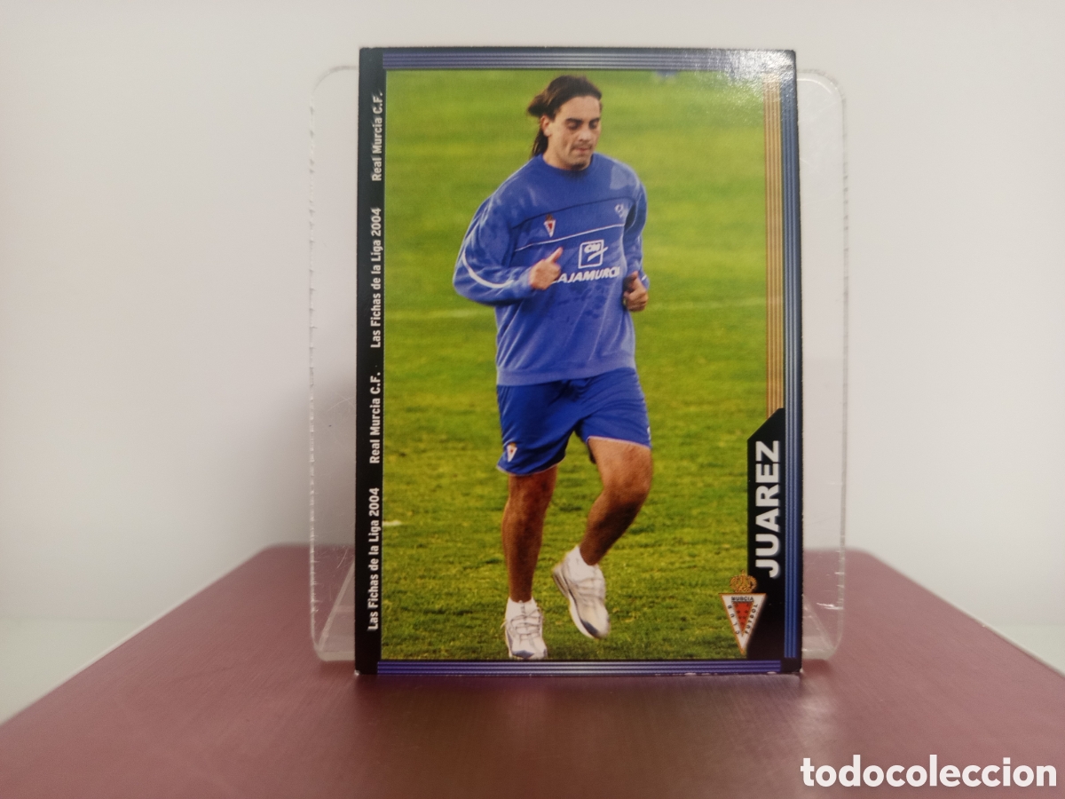 Cromos de F&uacute;tbol: ❇️ CROMO CARD ⚽ JUAREZ MURCIA FICHAS LIGA 2004 2003 2004 MUNDICROMO MC SPORT ❇️