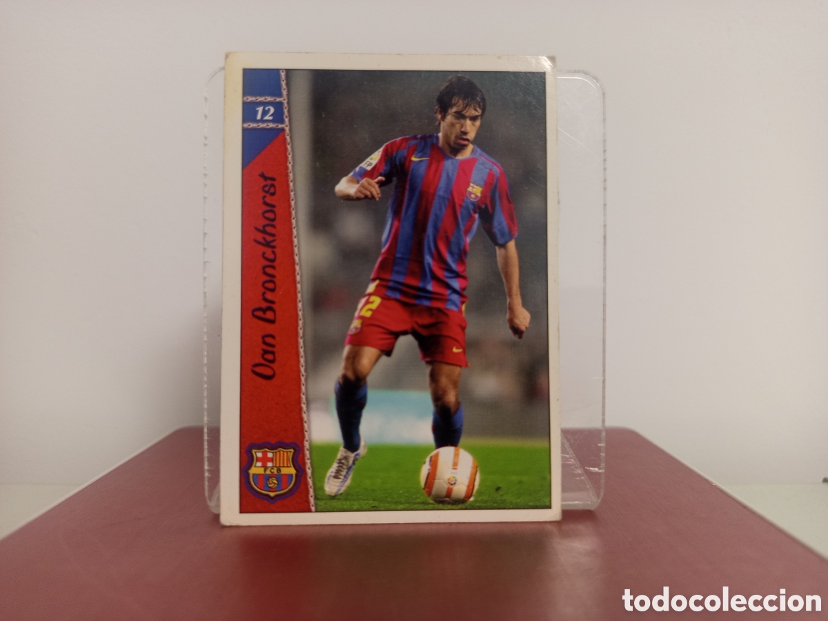 Cromos de F&uacute;tbol: ❇️ CROMO CARD ⚽ VAN BROCKHORST BARCELONA 12 ❇️