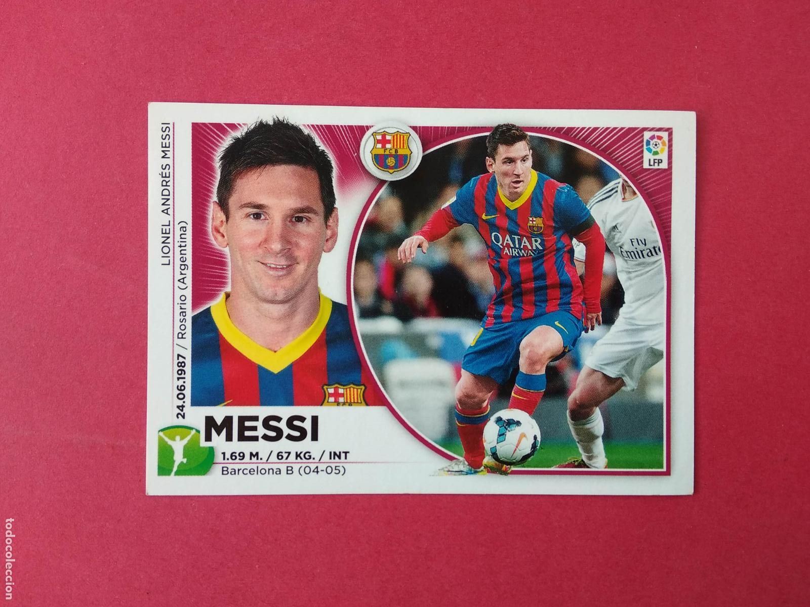Cromos de F&uacute;tbol: EDICIONES ESTE LIGA 14 15 2014 2015 CROMO NUNCA PEGADO N&ordm; 17 MESSI BARCELONA