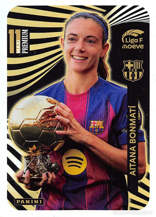 Cromos de F&uacute;tbol: PANINI LIGA F FEMENINA MOEVE 2025/2026 25/26 - AITANA BONMATI (F.C. BARCELONA) PREMIUM MAXIPREMIUM