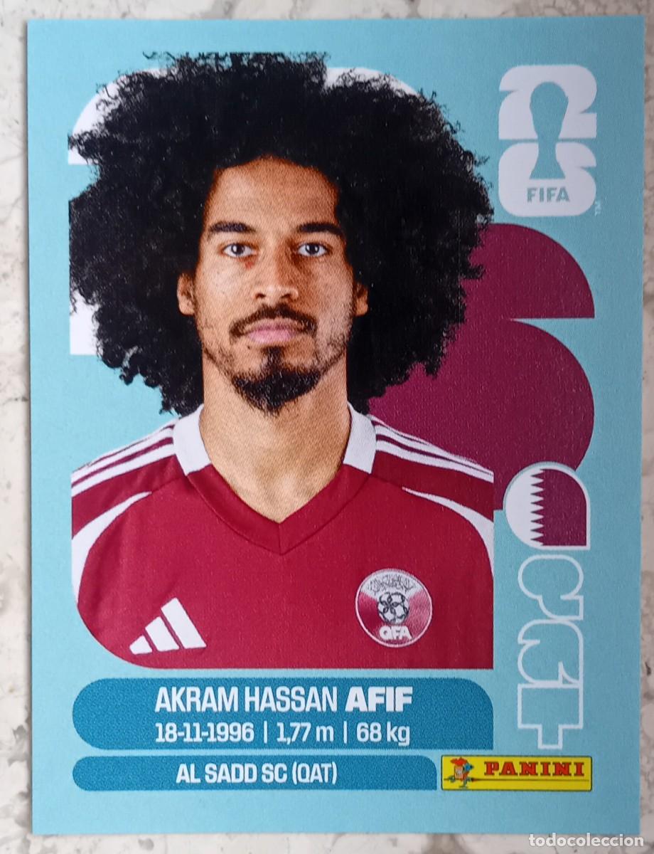 Cromos de F&uacute;tbol: Figurina Panini 2026 Cromo World Cup Usa Mundial 2026 Akram Hassan Afif Qatar n QAT 18