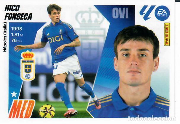 Cromos de F&uacute;tbol: CROMO PANINI LIGA ESTE 2025-26 (25 - 26) - MERCADO DE INVIERNO N&ordm; 26 - NICO FONSECA - OVIEDO
