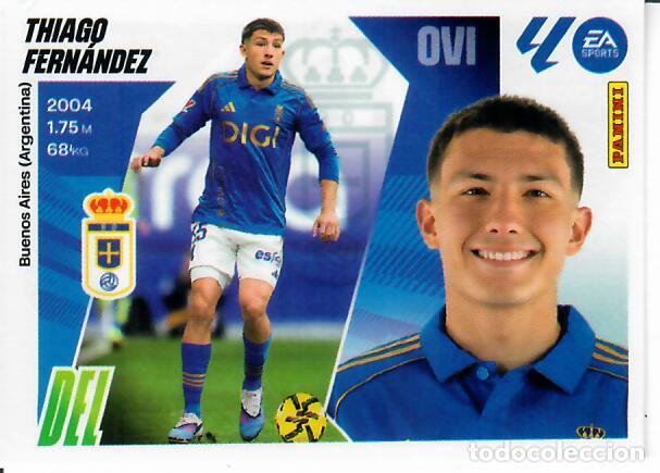 Cromos de F&uacute;tbol: CROMO PANINI LIGA ESTE 2025-26 (25 - 26) - MERCADO DE INVIERNO N&ordm; 27 - THIAGO FERN&Aacute;NDEZ - OVIEDO