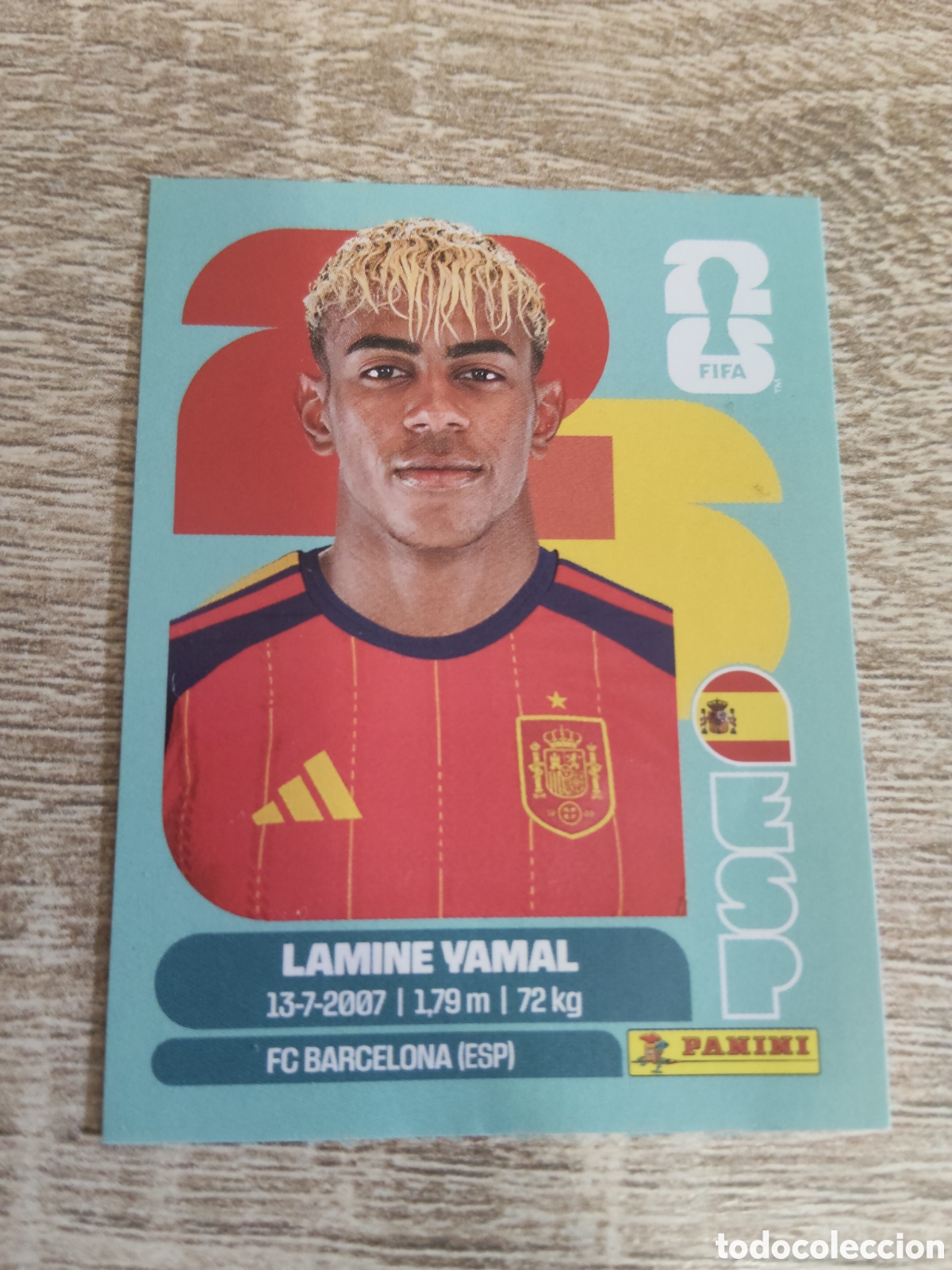 Cromos de F&uacute;tbol: Panini mundial 2026 ESP 15 Lamine Yamal Espa&ntilde;a