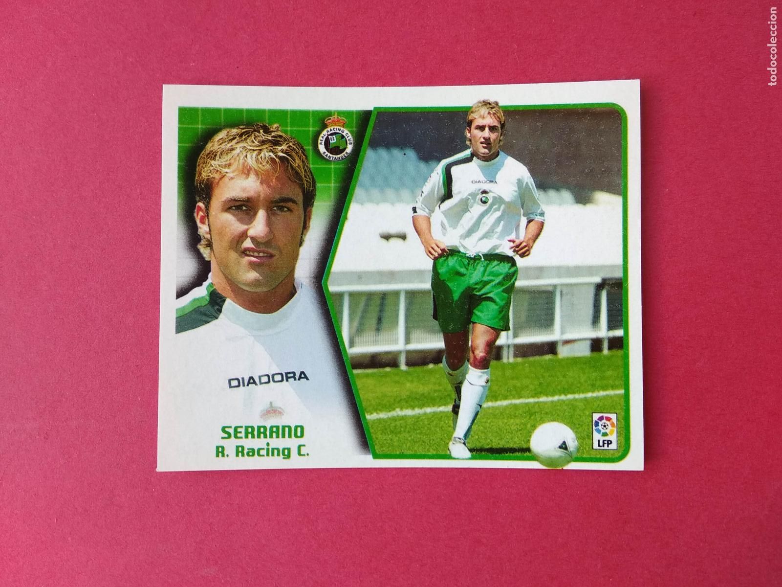 Cromos de F&uacute;tbol: EDICIONES ESTE LIGA 05 06 2005 2006 CROMO NUNCA PEGADO COLOCA RACING DE SANTANDER , SERRANO